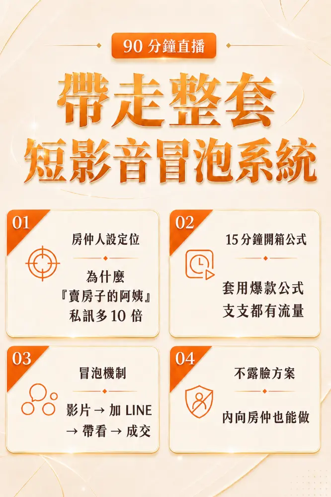 直播課學習重點